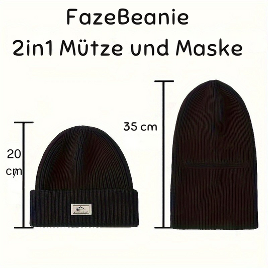 FazeBeanie - 2-in-1 wandelbare Mütze