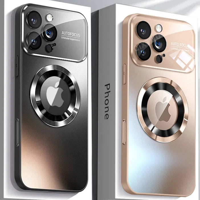 📱 Luxus Glas Kamera Hülle mit MagSafe – Für iPhone